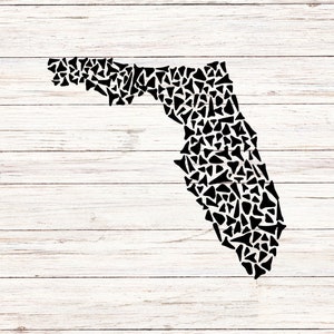 Shark Tooth Florida svg Hai Zähne Jagd svg FL State SVG/PNG digitale Dateien Download sofortige nahtlose Clip Art transparenten Hintergrund