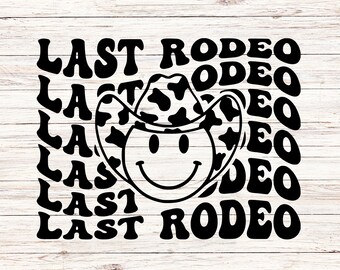 Letztes Rodeo Junggesellinnenabschied SVG PNG, Disco Cowgirl (Digitaler Download)