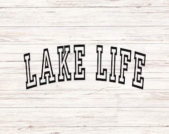 Lake Life SVG, Summer Vacation PNG Clipart (Digital Files)
