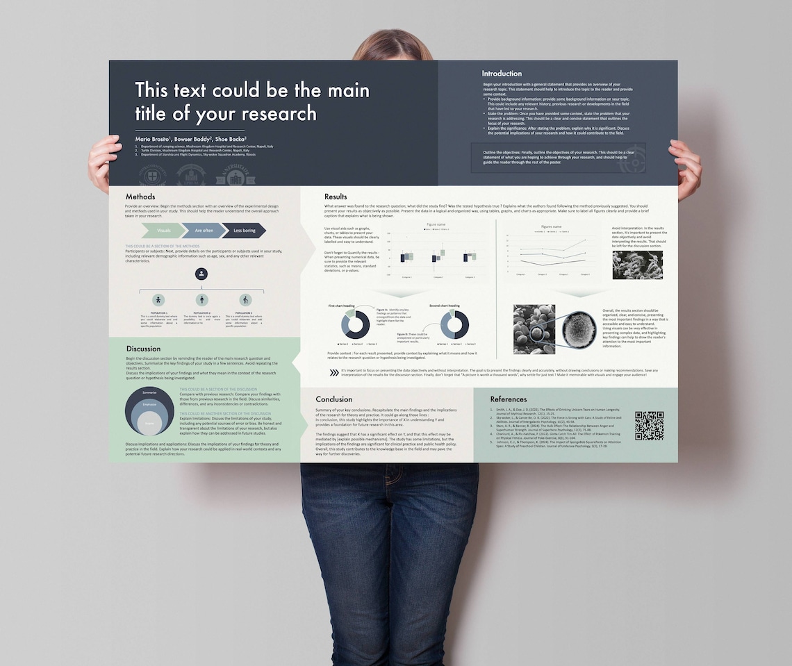 Scientific Conference Poster Template Powerpoint to Present Your ...