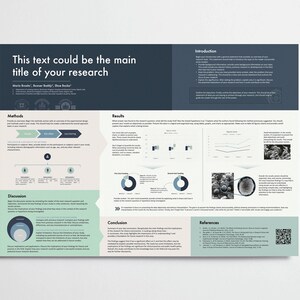 Scientific Conference Poster Template Powerpoint to Present Your ...