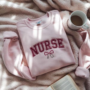 Embroidered Nurse Sweatshirt, Nurse Sweatshirt, Gift for Him, Gift for Nurse, Nurse Graduation Sweatshirt, Nurse Gifts, Gift for Her