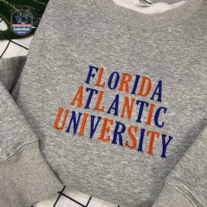 Personalized Embroidered University Sweatshirt, Custom College Sweatshirt, Hoodie or Shirt, College Crew Sweatshirt, High School Hoodie