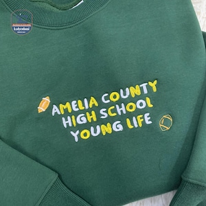 Custom College Sweatshirt, Embroidered University Sweatshirt, Custom Crew Sweatshirt, Y2K Clothing, College Graduation Gifts, Sorority Gift