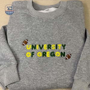 Gestickter Blasen-Buchstaben-Hochschul-Hoodie, kundenspezifisches College-Sweatshirt, kundenspezifischer Text-Hemd, College-Abschluss-Geschenke, Schulanfang-Geschenk