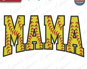 Softball Mama Embroidery Design, Mother's Day Embroidery Design, Softball Mama Embroidery Design, Mother’s Day Gift Design, Instant Download