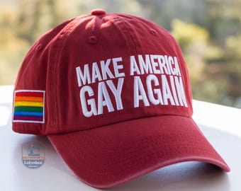 Make America Gay Again Stretch-Fit Cap, Structured Twill Cap, LGBTQ+ Pride Embroidered Hat, Pride Yourselves, Gift For LGBT