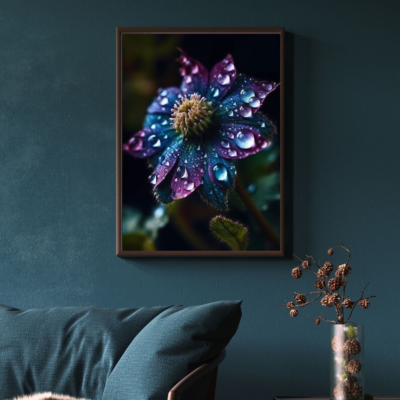 Printable Floral Matte Print Art Close up Flower Art Print for Home