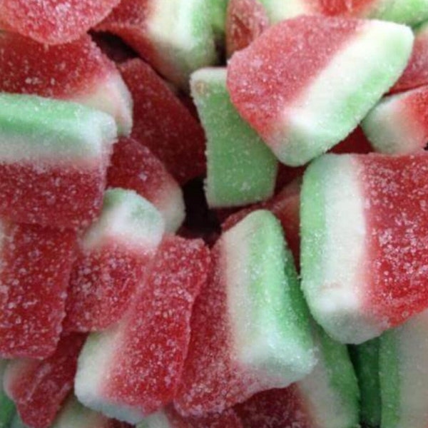 HALAL Fizzy Watermelon Slices | Pick & Mix Gummy Sweet Bag | HMC Certified