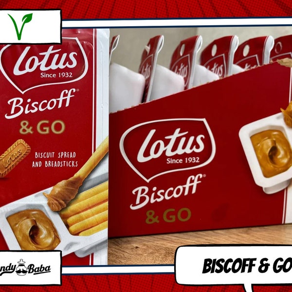 Lotus Biscoff and Go Biscuit Spread & Breadsticks - Single Pack 45g - Snack / Candy - Candy Baba.