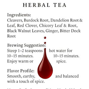 Té de hierbas desintoxicante para la sangre – Raíces y hojas silvestres imagen 5