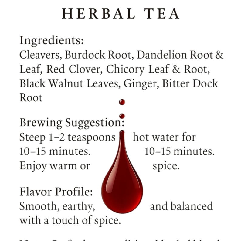 Té de hierbas desintoxicante para la sangre – Raíces y hojas silvestres imagen 5