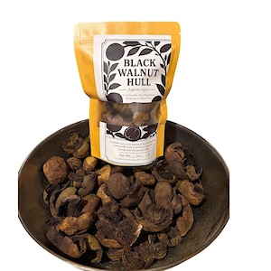 Black Walnut Hulls Dried | Juglans Nigra | Wildcrafted Botanical Dye | Herbal