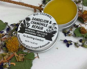 Balsamo Bio-riscaldante al Tarassaco e Camomilla – Balsamo Corpo Botanico – 28 g (Prodotto in Piccola Edizione)