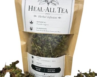 Wildcrafted Heal All Herbal Tea | Prunella Vulgaris Infusion (Caffeine-Free)