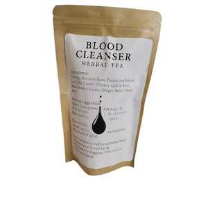 Té de hierbas desintoxicante para la sangre – Raíces y hojas silvestres imagen 3