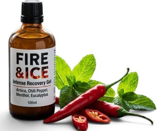 Fire & Ice Botanical Body Gel | Cooling Warming Massage 2oz