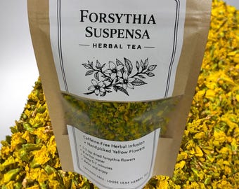 Forsythia Suspensa Kruidenthee Cafeïnevrije losse bladeren, zorgvuldig uitgekozen gele bloemen