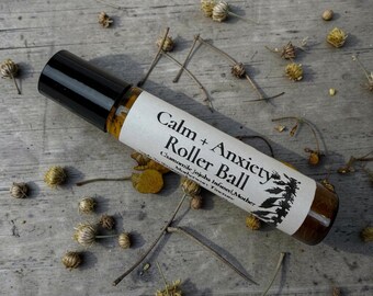 Roll-on Calmante de Camomila e Leonurus cardiaca | Óleo de Aromaterapia Herbal | Jojoba Botanical