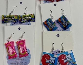 Pendientes - Caramelo - Novedad - Pendientes únicos que harán sonreír a cualquiera. Son un gran regalo para cualquier ocasión.