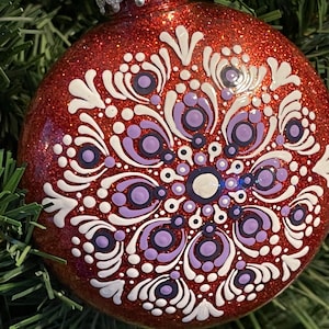 Mandala Ornament 4 inch - Hand Painted With Love