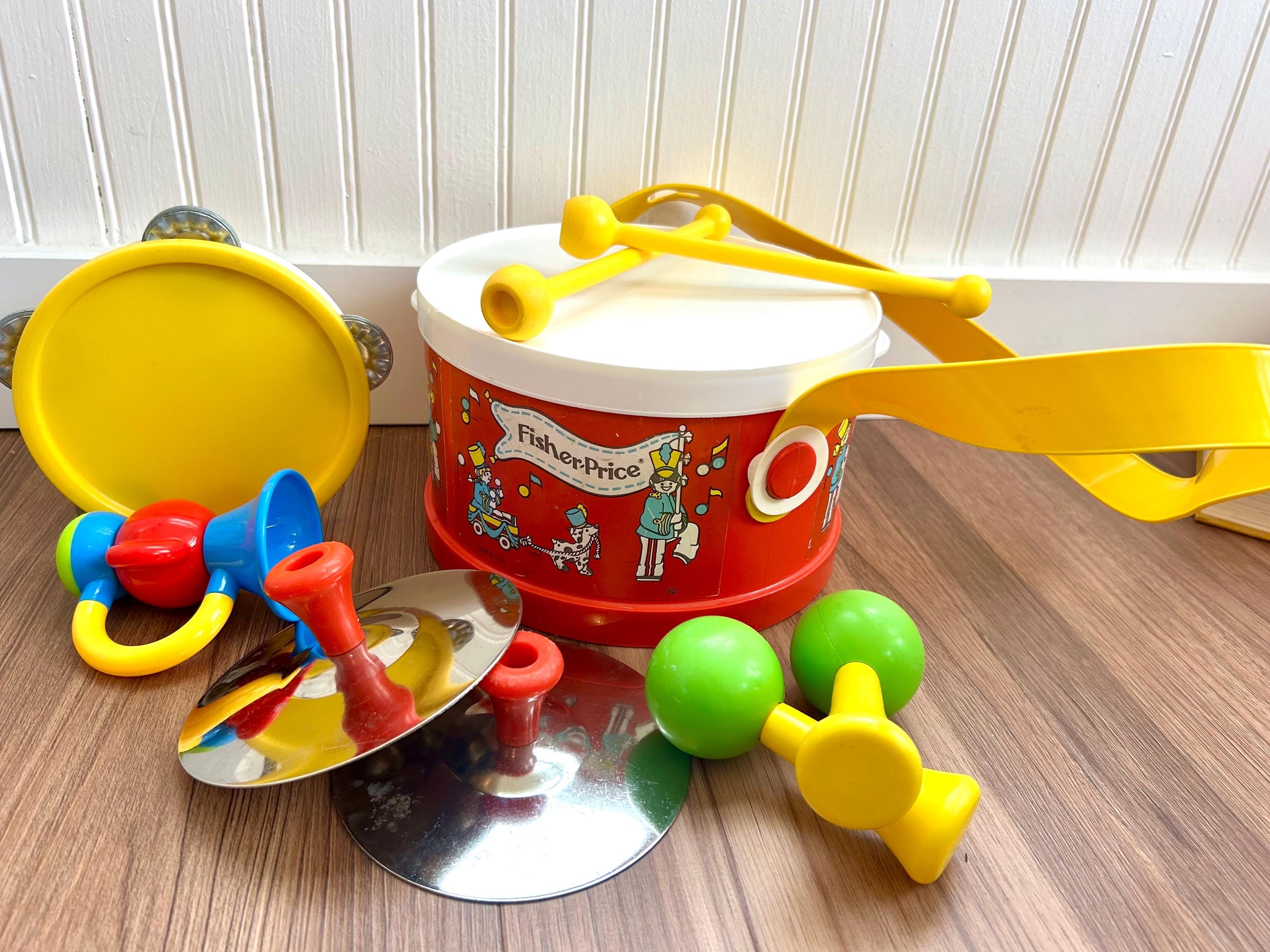 Vintage Children's Drum Set - Etsy