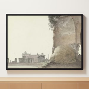 Cityscape Drawing | Cityscape Painting Printable | Cityscape Italy Watercolor Print | Rome Wall Art | Printable Art | Italy Wall Art