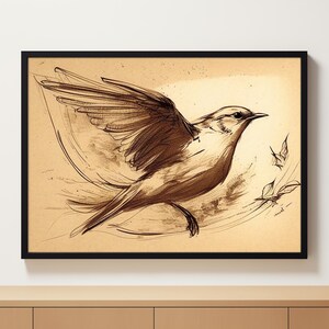 Printable Wall Art | Antique Bird Art Print | Downloadable Prints | Nature Wall Art | Bird Wall Art | Vintage Bird Print
