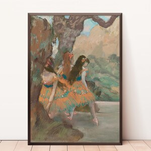 Elegance of Ballet Dancers | Girls Room Ballerina Painting | Antique Ballet Art Print | Vintage Digital PRINTABLE