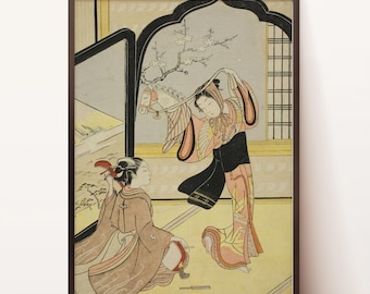 Arte do pôster | Impressão de arte japonesa | Download digital | Impressões de arte digital | Arte Asiática | Decoração de casa | Arte de parede para impressão de fantasia japonesa