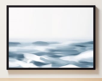 Ocean Waves Print, Minimalist Painting, Sea Waves Print, Beach Print, Coastal Print, Abstract Ocean Waves Art, Water Print, Seascape Print