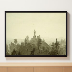 Spiritual Art | Spiritual Gift | Digital Download | Dark Landscape Painting | Home Decor
