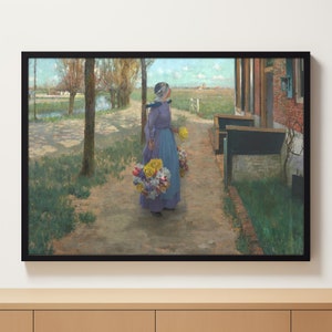 Printable Wall Art | Vintage Portrait | Gallery Wall Art | Large Wall Art | Woman Portrait | Digital Download | Landscape Wall Art