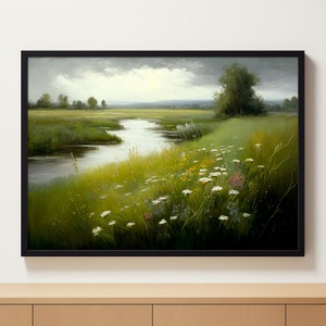 Digital Download | Printable Wall Art | Meadow Wall Decor | Dark Academia Prints | Moody Botany Cottagecore | Moody Aesthetic