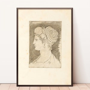 Sketch Art | Line Art | Classical Art Print | Vintage Sketch Prints | Digital Download Printable