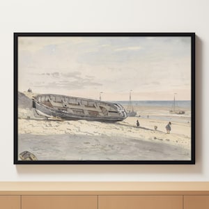 Rowing Boat&#39;s Haven | Nautical Decor | Rowing Oar | Rowing Boat | Rowboat Painting