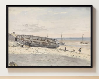 Rowing Boat's Haven | Nautical Decor | Rowing Oar | Rowing Boat | Rowboat Painting