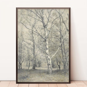 Birch Tree Print | Tree Wall Art | Wall Decor | Digital Download | Watercolor Print | Silver Birch Print | Watercolor Birch Tree