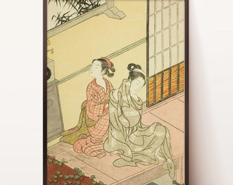 Arte de pared japonés / Arte de pared imprimible / Descarga digital de pintura japonesa / Impresión digital japonesa / Impresión japonesa vintage