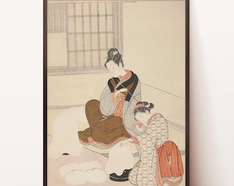 Arte de pared japonés / Arte de pared imprimible / Descarga digital de pintura japonesa / Impresión digital japonesa / Impresión japonesa vintage