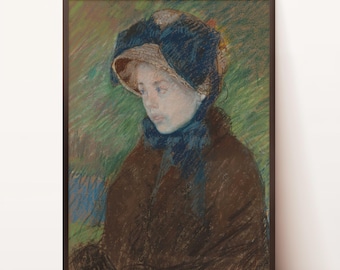 Vintage Wall Art | Antique Portrait Wall Art | Vintage Portrait Painting | Digital Download | Antique Woman Portrait | Vintage Art Print