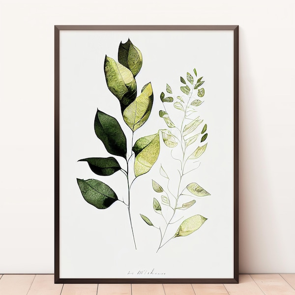 Eucalyptus Branch | Botany Wall Art | Flower Market Wall Art | Botanical Prints | Wandschmuck Botanik