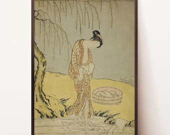 天狗の女神 浮世絵、日本の木版画、北斎キャンバスアート - Etsy 日本