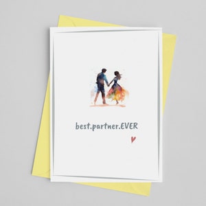 INSTANT digitale download Wenskaart Beste Partner OOIT