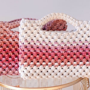 Macrame Bag PDF PATTERN | Easy DIY Macrame Bag Tutorial for Beginners ...
