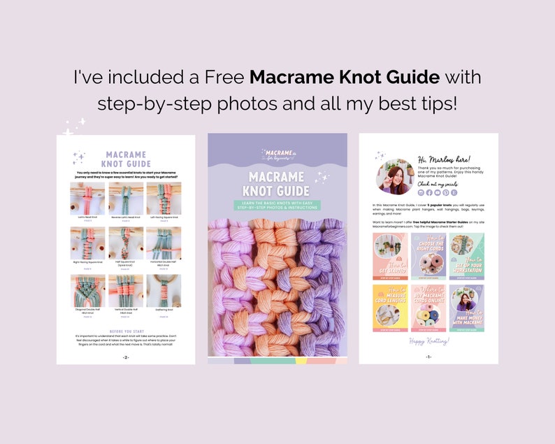 Macrame Earring PDF PATTERN | Easy DIY Macrame Earring Tutorial for Beginners | Written Instructions with Step-by-Step Photos image 5