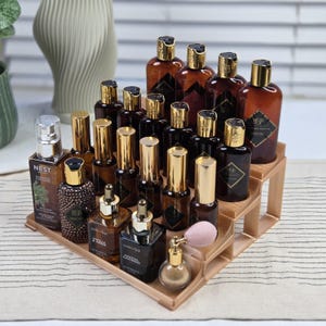 Organizador de 4 niveles Brown Sugar Babe (BSB) – Soporte modular para exhibición de fragancias