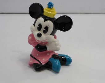 Vintage keramieken Minnie Mouse-beeldje - Walt Disney Productions - Made in Japan - Collectible - jaren 1970 - 271