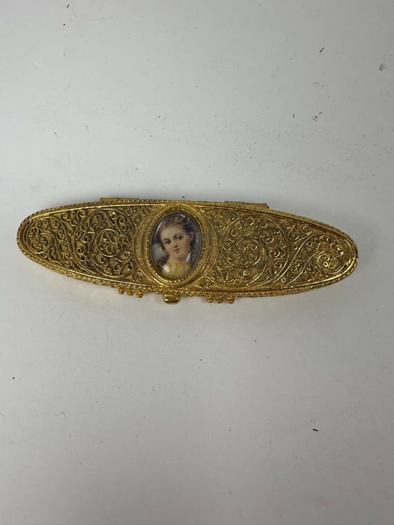 Estee Solid Super Perfume - Estee Lauder - Perfume Intake - Great Condition - Gold - Rare - Oval - 308