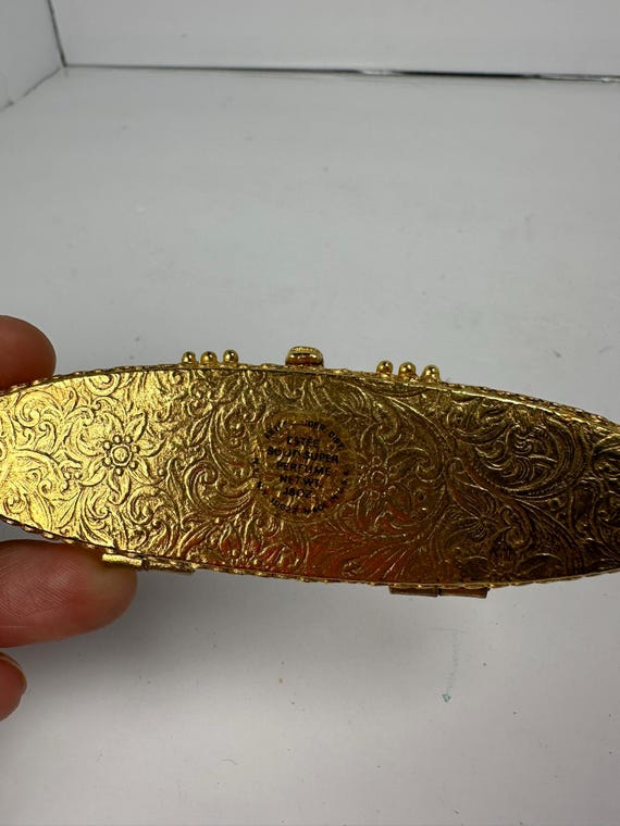 Estee Solid Super Perfume - Estee Lauder - Perfume Intake - Great Condition - Gold - Rare - Oval - 308 View 4